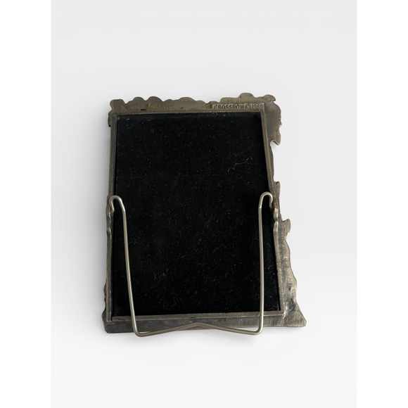 Vintage Crossbow 1989 Pewter Woodland Rabbit Picture Frame Forest Scene - Picture 6 of 11